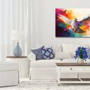 Kolorowy obraz na płótnie 120x80 cm - Gołąb, symbol wolności i pokoju