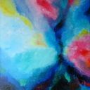 Duży obraz olejny na płótnie - abstrakcja 100x70 cm