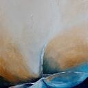 Pejzaż ze złotem - obraz akrylowy 60x30 cm Paulina Lebida