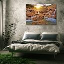 Obraz na płótnie Górski potok i wodospad w Tatrach 120x80 cm