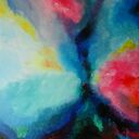 Duży obraz olejny na płótnie - abstrakcja 100x70 cm