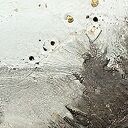 Obraz abstrakcyjny jezioro turkus i złoto 120x80 cm