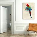 Kolorowa papuga - obraz na płótnie 70x100 cm, gotowy do zawieszenia