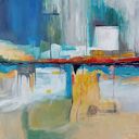 Abstrakcyjny obraz akrylowy 60x60 cm - gotowy do zawieszenia