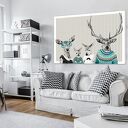 Obraz na płótnie Rodzina jeleni z dziećmi 120x80 cm - wysyłka w 24h 02333