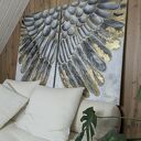 WINGS duży dyptyk 100x140 cm - ręcznie malowany obraz abstrakcyjny z skrzydłami