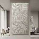 Płaskorzeźba ścienna 80x160 cm w kolorze RAL 9010