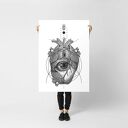 Plakat obraz Anatomia serca 50x70 cm B2
