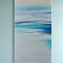 Śladami błękitnego wiatru - obraz akrylowy 50 x 100 cm