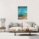 Blue lagoon 10 obraz abstrakcyjny nowoczesna abstrakcja do salonu