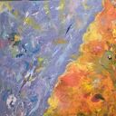 Ręcznie malowany obraz akrylowy „Mgławica Oriona 7” 50x70 cm - kosmos