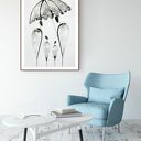 grafika 50X70 cm wykonana ręcznie, plakat, abstrakcja, elegancki minimalizm, obraz