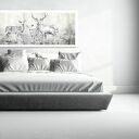 Obraz na płótnie - 150x60cm RODZINA JELENI 02229wysyłka w 24h