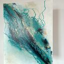 Żródło 70x90 cm - ręcznie malowany obraz abstrakcyjny do domu