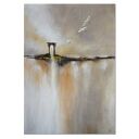 Żurawie abstrakcyjny pejzaż obraz ręcznie malowany /3/