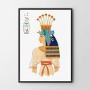 Plakat obraz egipska postać B2 - 50x70 cm