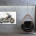 Obraz na płótnie z motocyklem Harley-Davidson 120x80 cm