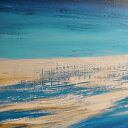 Nowoczesny obraz Horizon - abstrakcja ręcznie malowana 90x50 cm
