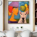 Cichy dialog obraz akrylowy 80x80