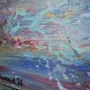 Wspominając Gerharda 23 - obraz abstrakcyjny akryl 100 x 80 cm