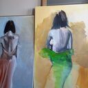 Obraz Woman 120x80 cm - akryl na płótnie
