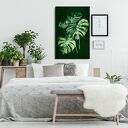 Obraz z kwiatem Monstera 70x100 cm - druk na płótnie do salonu