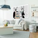 Obraz z rodziną buldożków francuskich 120x80 cm - druk na płótnie
