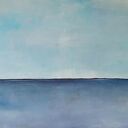 Błękit nieba - ręcznie malowany obraz akrylowy na płótnie 60x80 cm