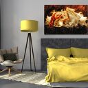 Obraz anioł z księżycem i skrzydłami - 120x80 cm