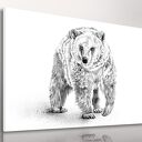 Obraz na płótnie 120x80cm Niedźwiedź 02222 - nowoczesna dekoracja na ścianę