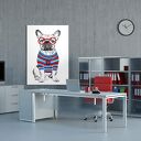 Obraz na płótnie 70x100 Buldożek z sercem - wysyłka w 24h