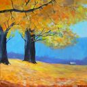 JESIEŃ - obraz akrylowy 25/25 cm