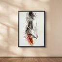 Obraz „Dress” 60x90 cm - kobieca grafika do salonu i sypialni