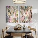 Zestaw obrazów abstrakcyjnych 100x70 cm do salonu - 2 sztuki