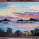 Pejzaż - rysunek pastelami suchymi 18 x 24 cm