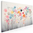 Obraz do salonu - ABSTRAKCYJNE KOLOROWE KOŁA AKWARELOWY MOTYW - 70x50 cm