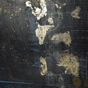 Intuicyjnie 5 - obraz abstrakcyjny akryl i struktura 100x80 cm (czarno-złoty) 