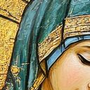 Obraz Święta Rodzina - religijna ikona na płótnie 120x80 złoty
