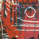 Obraz na płótnie Abstrakcja 65 - kolorowi ludzie spacer pomostem 120x80 cm