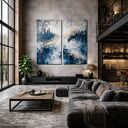Dyptyk abstrakcja, na antresolę DUŻY XXL obraz do salonu 140x160 cm