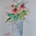 Kwiaty akwarela A4 - Paulina Lebida