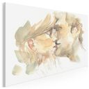 Obraz na płótnie - PARA POCAŁUNEK MIŁOŚĆ - 150x100 cm (90001) indywidualne