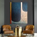 MANCHAS DE MAR - wielkoformatowy obraz abstrakcyjny art&texture 80x170 cm