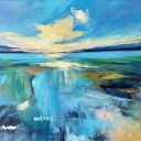 Pejzaż - obraz akrylowy 30x40 cm, sygnowany i gotowy do zawieszenia