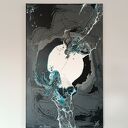BREAKING POINT 50x80 - abstrakcja akryl na płótnie do salonu
