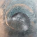 LUNA - nowoczesny obraz księżyc ręcznie malowany na płótnie 80x100 cm