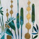 Obraz łąka kwietna - ręcznie malowany obraz - abstrakcja roślinna 25x30 cm Garden IV