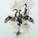 Pod skrzydłami, Akwarela 24x32 cm