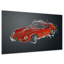 OBRAZ NA PŁÓTNIE Ferrari 250 GTO AUTO 6 Szkic Retro 120x80 AleObrazy