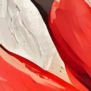Nowoczesny obraz na płótnie z czerwonym kwiatem 120x80 cm